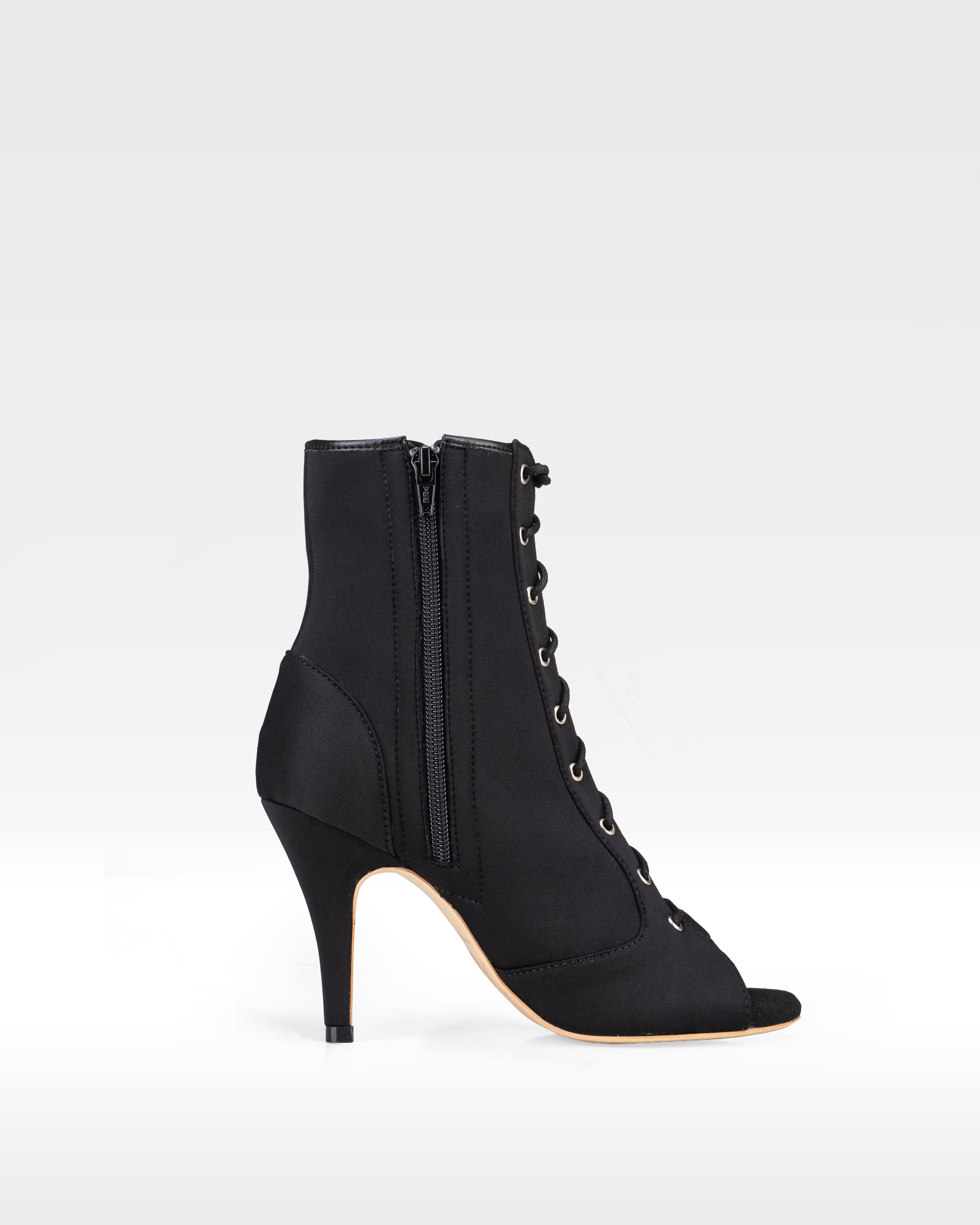 MIA Heels in Black Lycra - Wide-feet-friendly