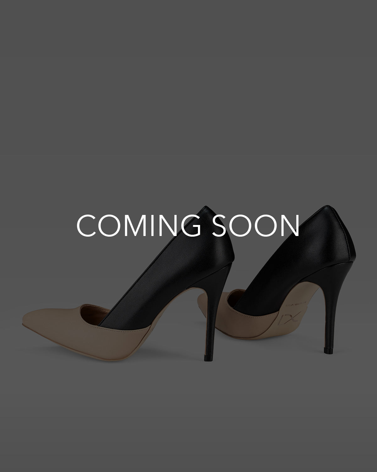 AMELIA Pump in Beige and Black - Duo Tone Vegan Leather