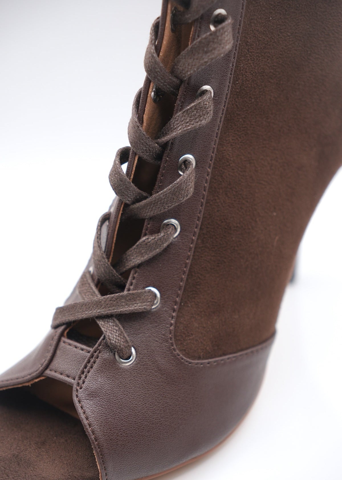 MIA Heels in Espresso Suede