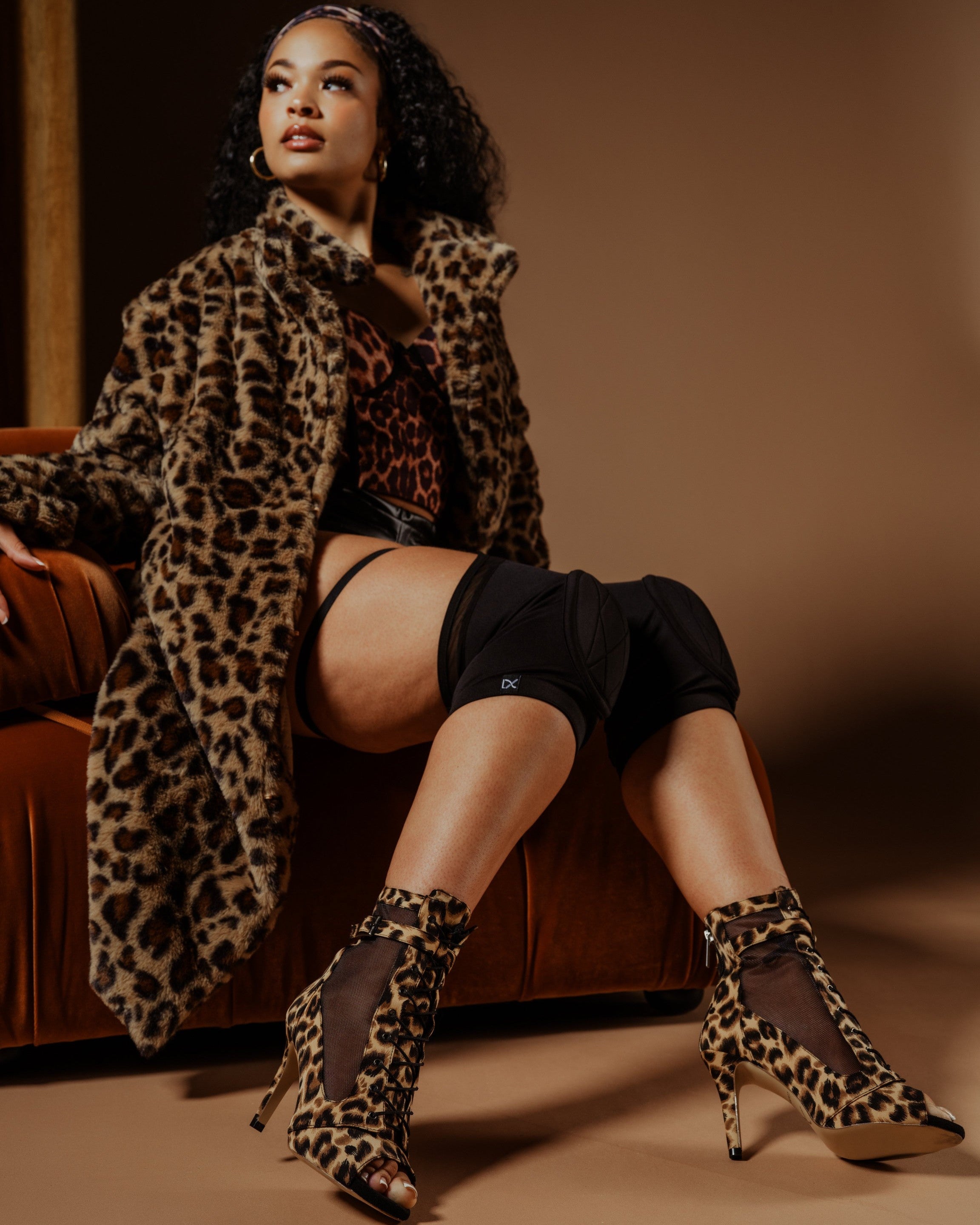 Emme Heels in Leopard Suede