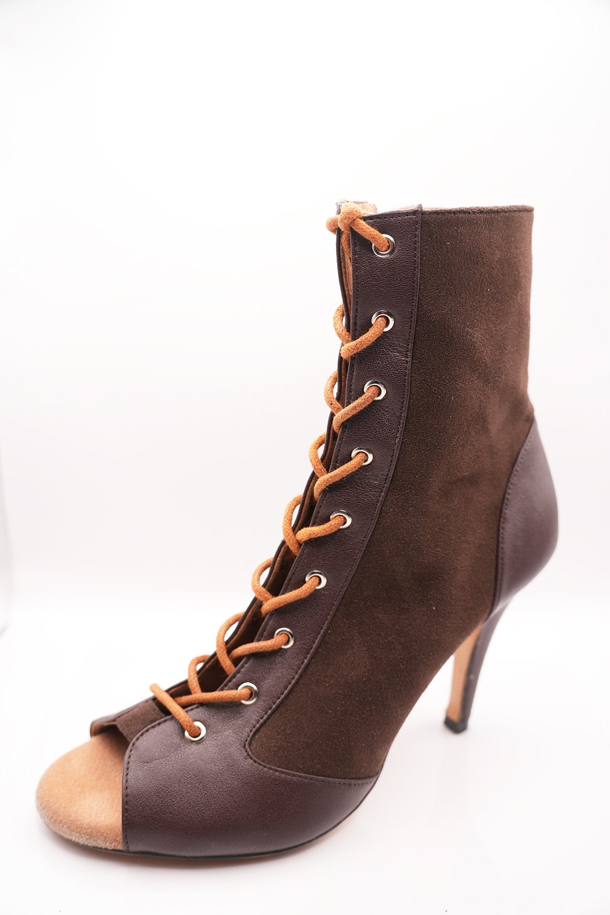 MIA Heels in Espresso Suede