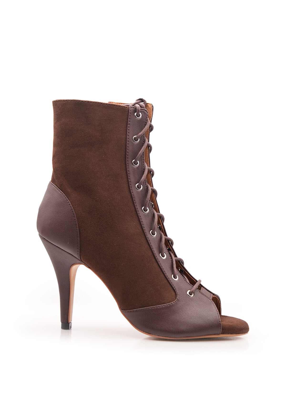 MIA Heels in Espresso Suede