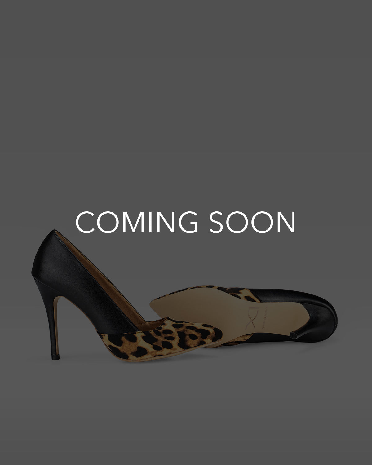AMELIA Pump in Leopard and Black - Duo Tone