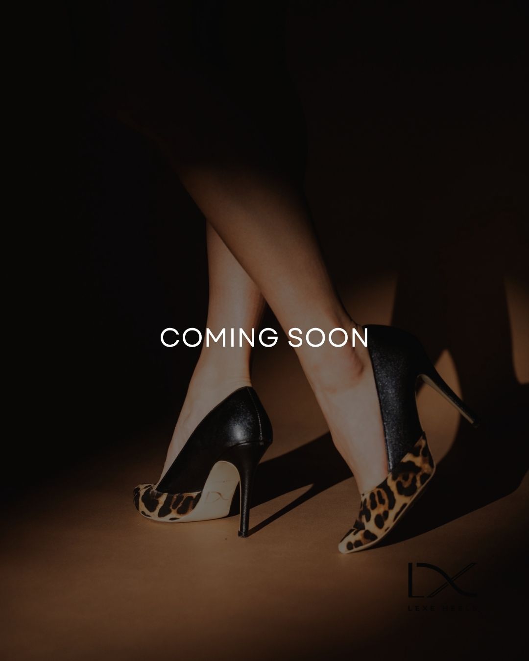 AMELIA Pump in Leopard and Black - Duo Tone