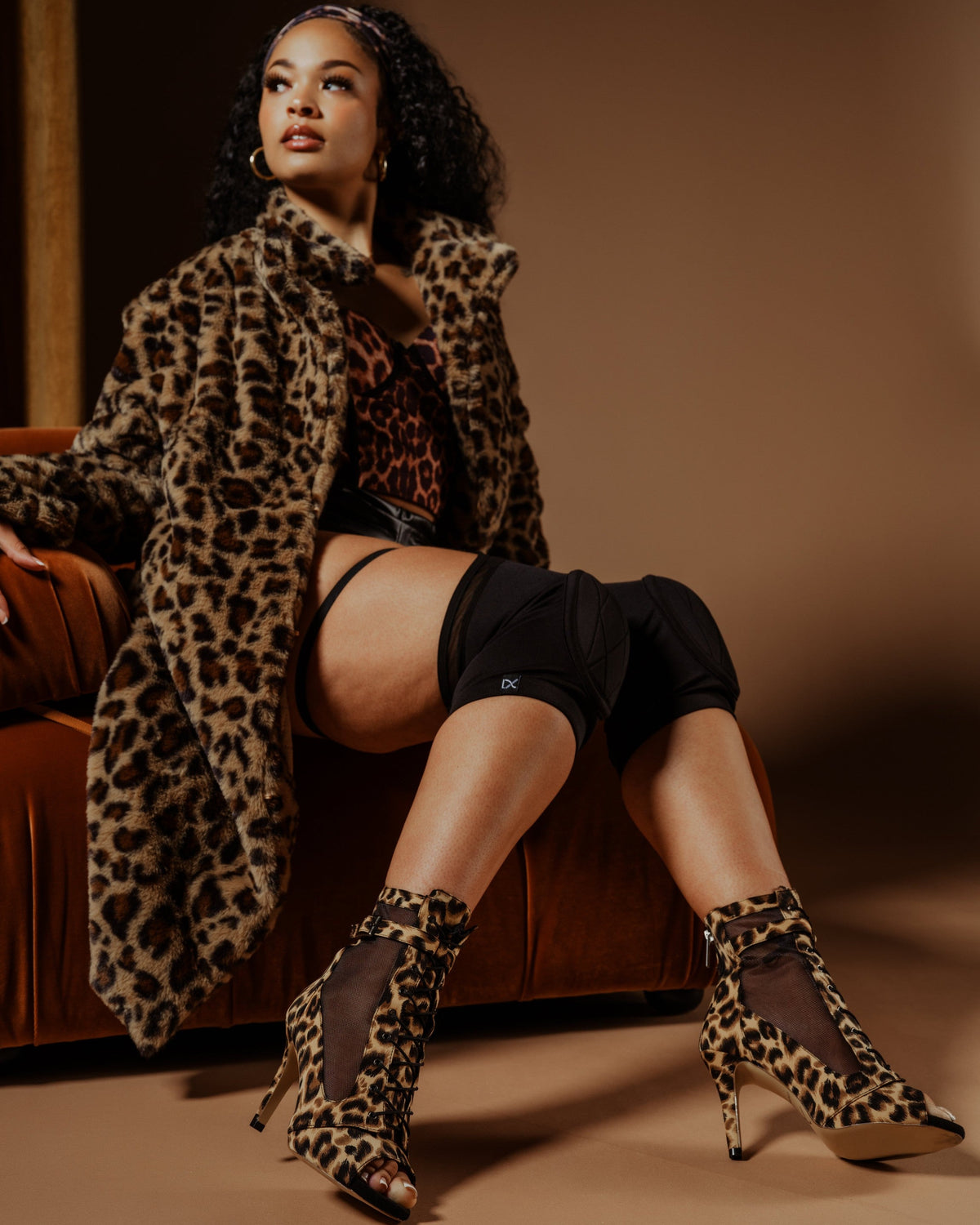 Emme Heels in Leopard Suede
