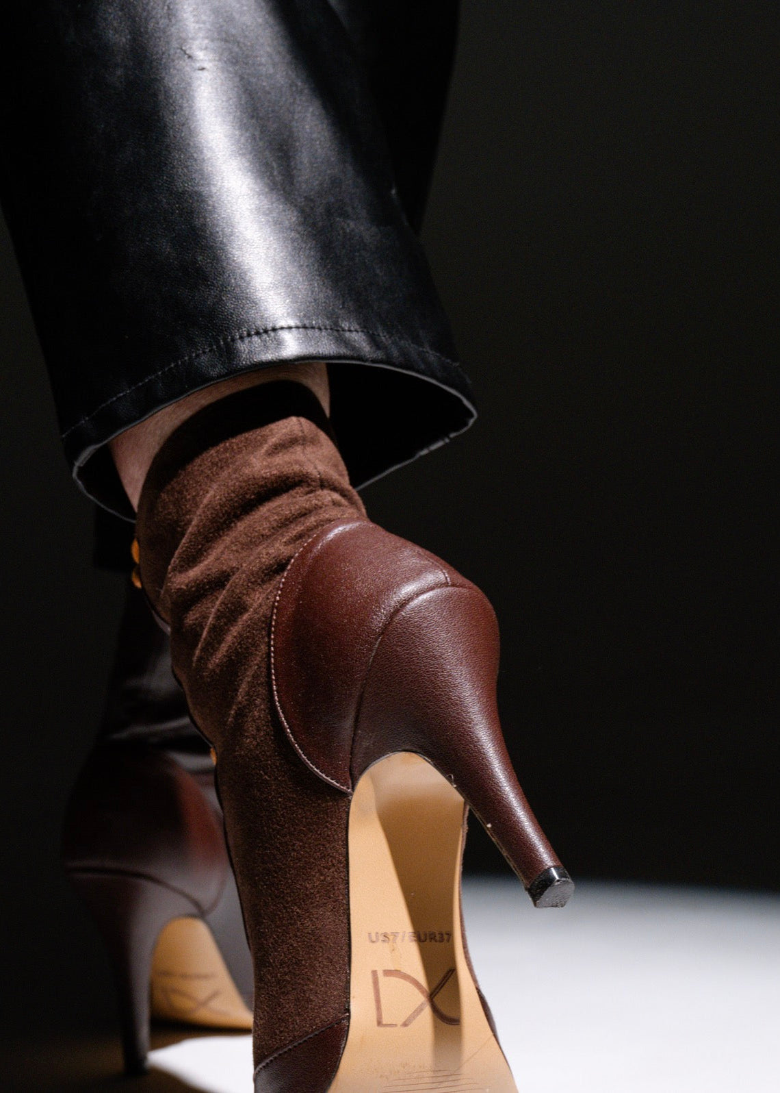 MIA Heels in Espresso Suede