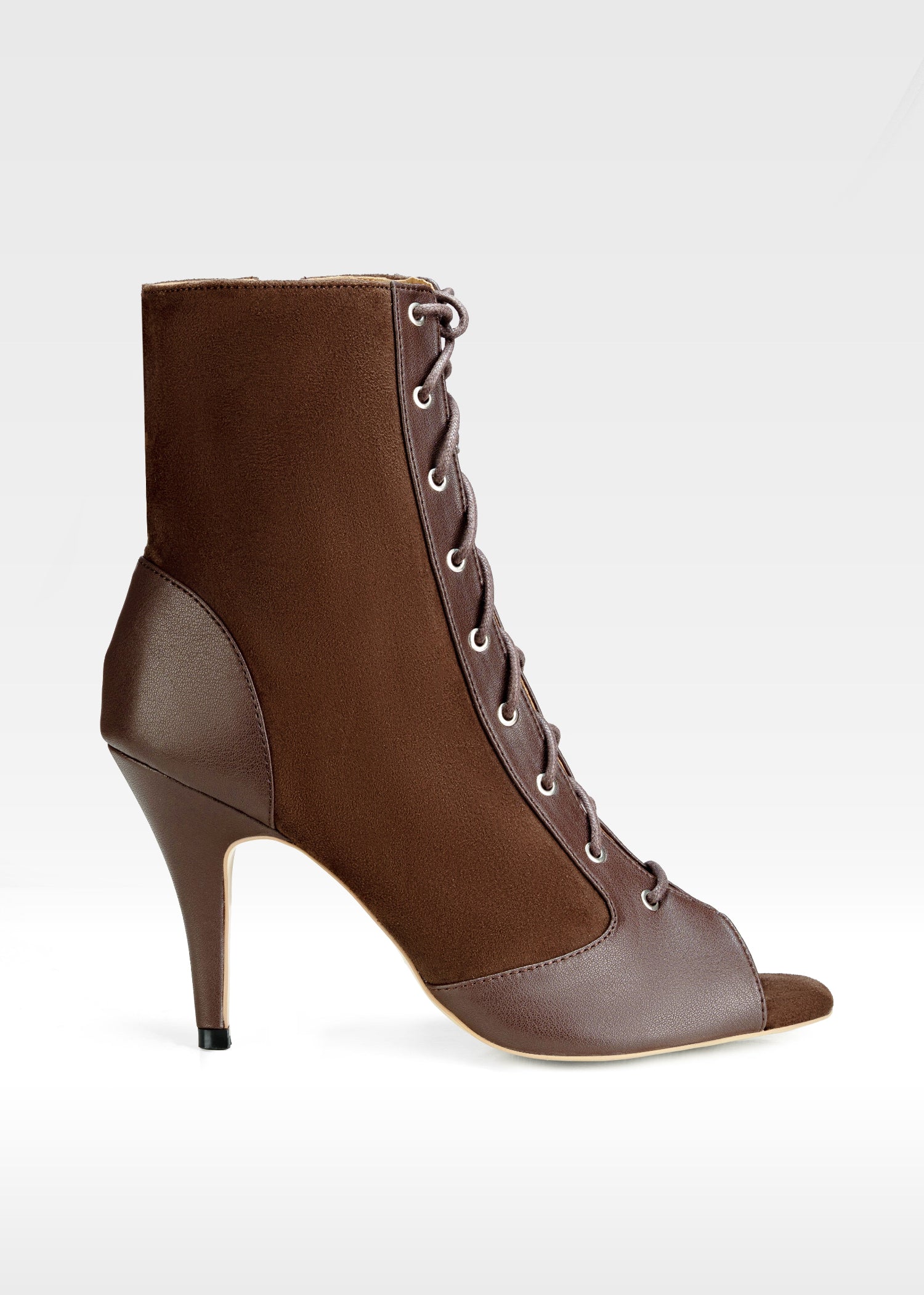 MIA Heels in Espresso Suede